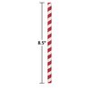 Hoffmaster 8.5" Giant Red and White Stripe Paper Straws PK 1500 PK 600251